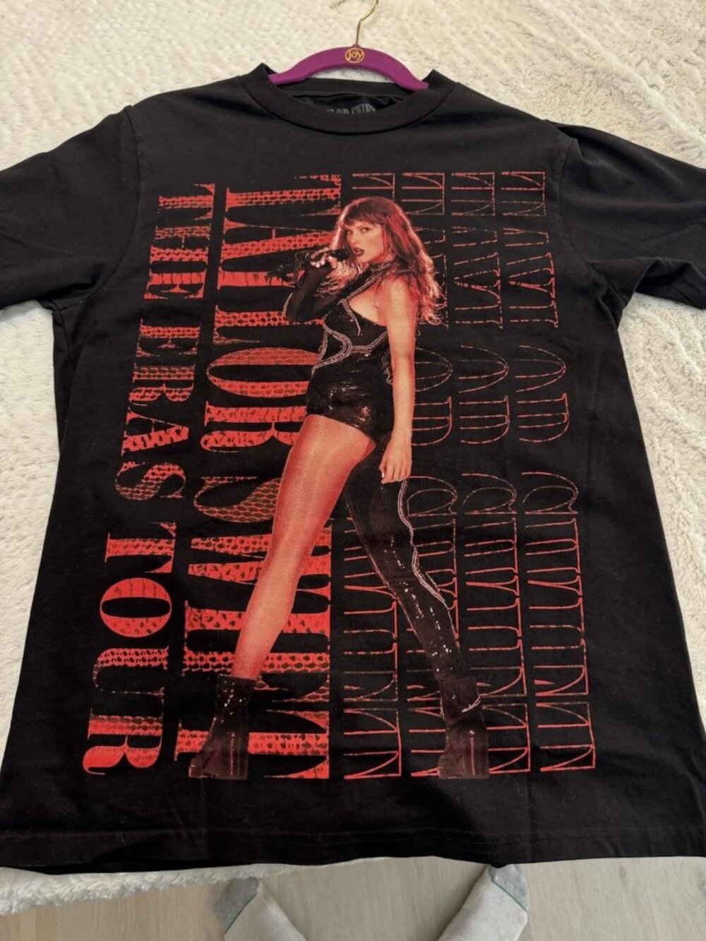 NEW OFFICIAL Taylor Swift The Eras Tour Genuine Merch Black T-shirt size Small🔥